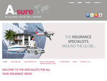 Tablet Screenshot of a-sure.net